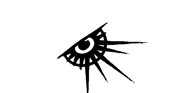 A stylised shining eye.